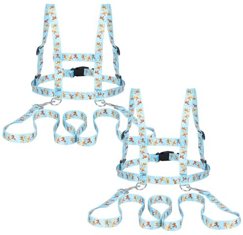 2 Stück Pferdeleine zum Spielen für Kinder Himmelblau Pferdeleine Kinder Pferdeleine Spielzeug Pferde Longierleine Pferdegeschirr für Kinder zum Spielen Harness Kinde für Jungen und Mädchen