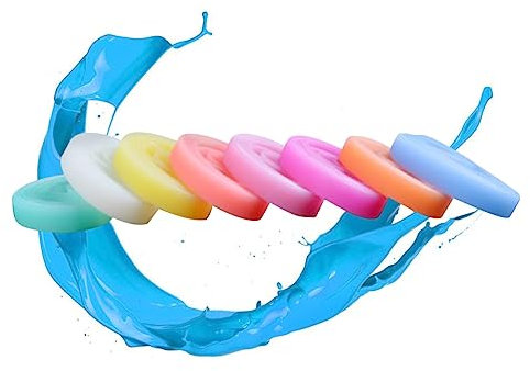 SUPVOX 8pièces Lot de Bracelets Lumineux Silicone Vierges pour Adultes Vert Rouge Orange Jaune Et Blanc