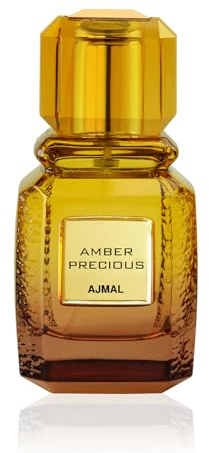 Ajmal Amber Precious Eau de Parfum 100ml | Unisex Oriental Amber Perfume | Long Lasting Luxury Fragrance Made in Dubai | Warm Woody & Spicy Notes | Signature Arabian EDP