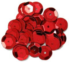 Cup Sequins 10mm - Red