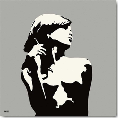 Zalez - Nel Smoke Kult Pop Kunstdruck - Grösse 70x70 cm