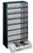 raaco Kleinteilemagazin C12-8 mit 8 Schubladen, Tragkraft 29.7 kg, 15 x 30.6 x 55.2 cm, geeignet für Wandmontage, Schraubenregal für Kleinteile für Werkstatt Ordnungssystem