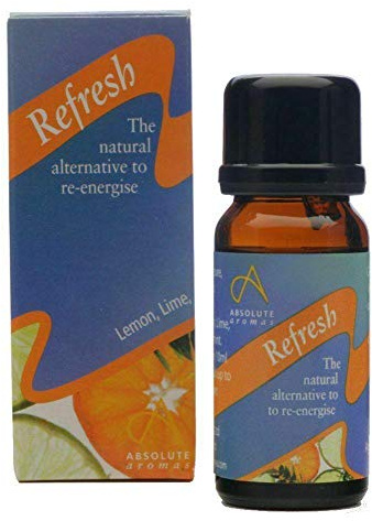 Absolute Aromas Refresh Essential Oil Blend 10ml - Pure Natural, Undiluted - for Aromatherapy and Diffusers