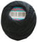 Filo da rammendo in cotone, 20 m, finezza 8, numero 850, nero