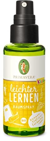 PRIMAVERA Kids Raumspray Leichter lernen bio 50 ml - Aromadiffuser, Aromatherapie - konzentrationsfördernd, motivierend - vegan