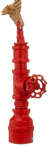 NAEV5 0114921 Retro Vintage Seil Pendelleuchte mit Origineller Fassung, Metall, rot, 120 x 10 x 10 cm