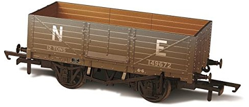 Oxford Rail LNER 6 plank mineral wagon Weathered OR76MW6001W 1:76 Wagons Adult collectable