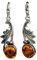 HolidayGiftShops - Sterling Silber 925 Baltischer Bernstein Ohrringe