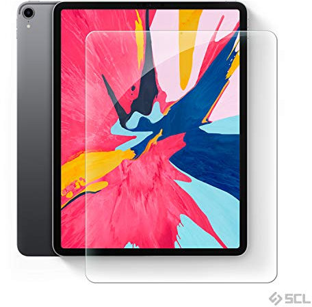 iPad Pro 11'' Vetro Temperato, SCL Pellicola Protettiva (11 pollici)(confezione da 1), 9H premium, Copertura Totale 2,5 D bordo arrotondato pellicola di vetro, anti-graffio, Anti-impronta, senza bolle