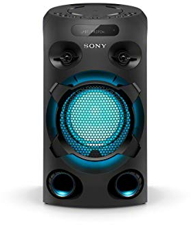 Sony MHC-V02 kompakter High Power Party Lautsprecher (One Box Hifi Music System) schwarz