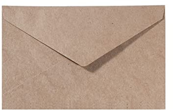 Vaessen Creative Florence Briefumschläge DIN C6 Kraft Braun, 25 Stück, für Geburtstagskarten, passende Faltkarten Erhältlich