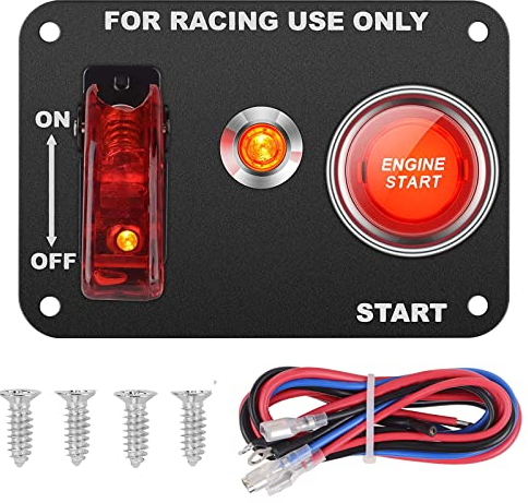 DC12V 20A/50A Universal Tableau de commutation automatique pour voiture de rénovation Interrupteur d'allumage + Interrupteur à bascule avec voyant de contrôle