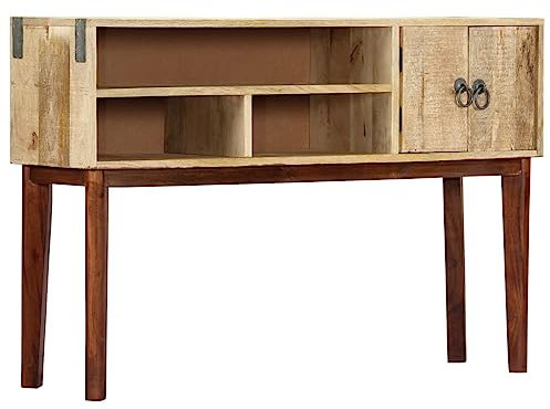 Table console 115x30x76 cm Bois de manguier massif brut