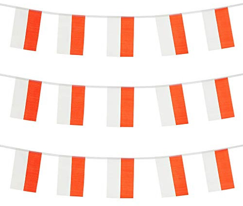 Polen Flagge Polnische Flagge, kleine Schnur Polen Flaggen Mini Polnische Flaggen Banner, verwendet für Party, Schule, Sportveranstaltungen, patriotische Festivaldekorationen