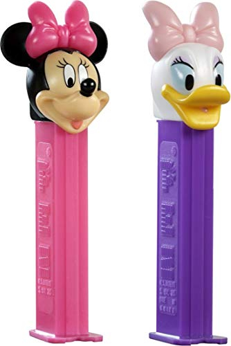 Pez Minnie/Daisy Distributeur avec Un REFIL (Vendu à l'unité, Un caractère aléatoire fourni)