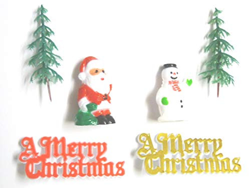 Christmas Cake Decoration 6 Piece Set