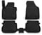 Element Passgenaue Premium 3D Gummimatten Fussmatten passend für Volkswagen Caddy, Mk3/Mk4, 2004-2020, 4 TLG, Schwarz