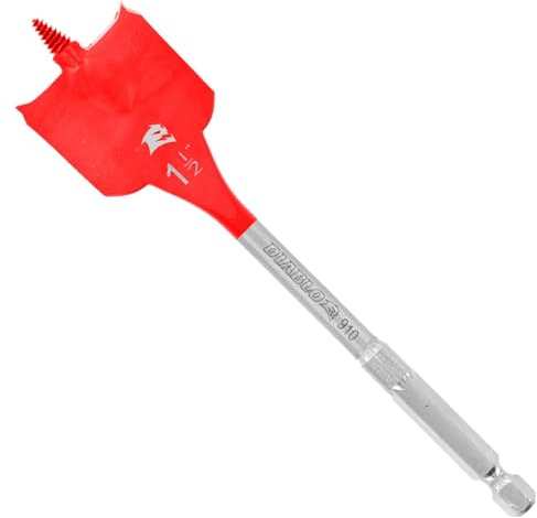 Diablo Spade Bit for Wood - Speed-TIP Design - 1-1/2 Diameter, 6 Length, 1/4 Hex Shank - DSP2170