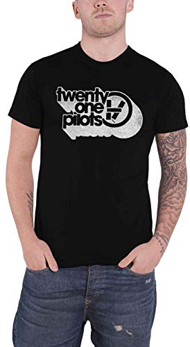 Twenty One Pilots T Shirt Vessel Vintage Band Logo Nue offiziell Herren Schwarz S