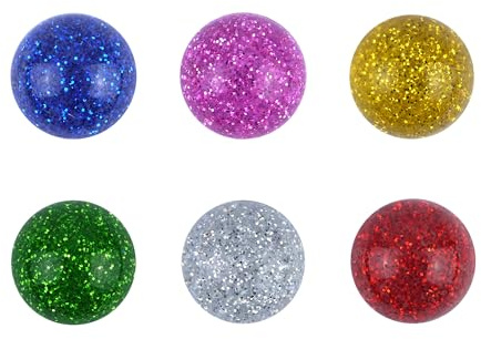 HENBRANDT Glitzernde Hüpfbälle, 32 mm, 100 Stück