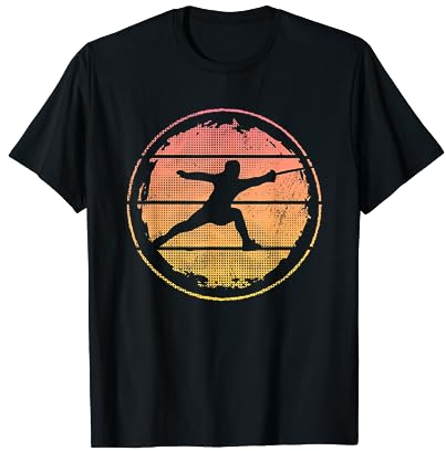 Fechter Grafik Retro Vintage Fecht Fechten T-Shirt