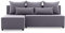 Ecksofa NOBU mit schlaffunktion - Funktionelles Design - Auswahl an Farben - Bettkasten - Rückenkissen - dekorative Kissen (LUX 05)
