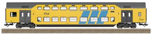 Trix H0 23277 H0 Doppelstockwagen der NS Bauart DDM2/3-ABv, 1./2.Klasse