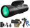 Gosky Piper Monokular Teleskop 12x55 HD für Erwachsene mit BAK4 Prisma & FMC Objektiv, Leichter Monokular mit Smartphone Adapter für Vogelbeobachtung und Jagd (Schwarz)