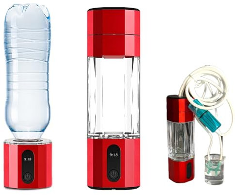 XGXHIN Hydrogen Water Bottle Generator with inhaler, Up to 10000 PPB, 208mL Cup Capacity, 99.99% High Purity, Portable & Rechargeable, PEM Technology, for Home, Travel
