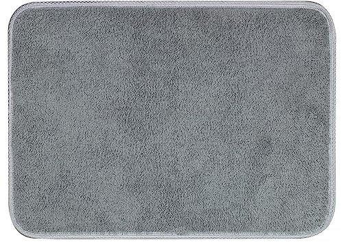 Olivo Tappeti OLIVO.shop TEKNOS Alfombra mágica absorbente de agua, felpudo para interior, alfombra de entrada de casa, varios tamaños y colores (45 x 75 cm, gris)