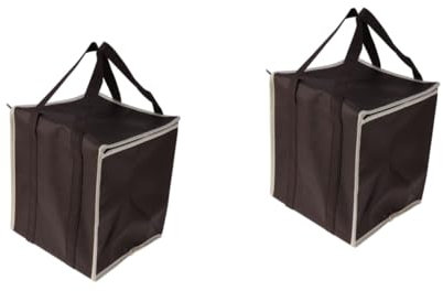 MAGICLULU 2stücke Nonwovens Isolierte Kühltasche Für Lebensmittel Tragbare Einkaufstasche Für Picknick Und Große Familienfeiern