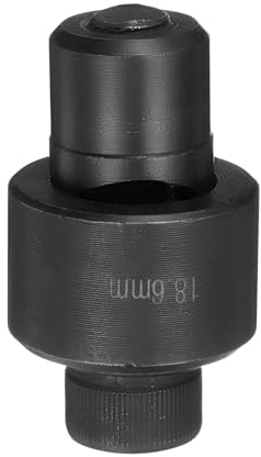 QUARKZMAN Blechlochstanze 18,6 mm aus Lagerstahl präzises Schneiden manuelle Durchschlagwerkzeug-Set für Metallblech, Spüle, Edelstahl, Schwarz