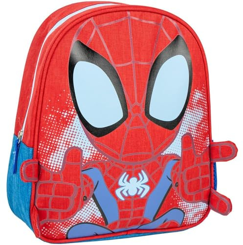 CERDA GROUP Baby-Jungen Cerda, Unisex Kinder, Standard, bunt, Estándar Spidey Kinderrucksack, Rot