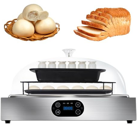 Máquina automática de pan de fermentación amasadora, control dual de temperatura/humedad, fermentación silenciosa, temporización de amasado, fermentación de masa, horneado, máquina de pan automática
