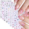GZMAYUEN Nagelsticker Blume 8 Blatt Nail Art Sticker Selbstklebend Nagelaufkleber Nagel Tattoo Hochzeit Nageldesign Zubehör