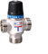 HOHOVYVY Thermostat Mixing Valve, Underfloor Heating Valve, Nickel-Plated Brass Thermostatic Valve Underfloor Heating Mixing Valve (DN25)