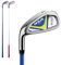 #7 or #9 Irons Left-Handed Golf Club Iron for Kids Boys Girls 3-12Y, Golf Easy-to-Swing Youth Right Handed Golf Iron Sports (Left,Blue,#7(Age 3-5))