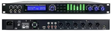 Processore Di Effetti Audio Vocali Con Riverbero Digitale Processore Anti-ululato For Microfono Professionale Karaoke