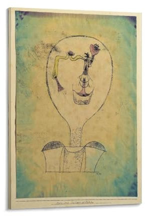 Paul Klee Poster The Beginnings of A Smile, Kunstdruck, Poster, Wandkunst, Gemälde, Leinwanddekoration, Heimposter, 40 x 60 cm