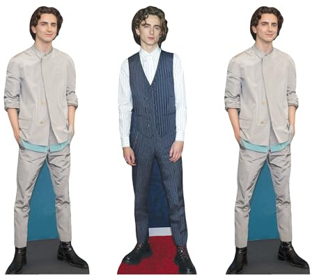 Star Cutouts CS1195 Timothee Chalamet T Regal Top Pappaufsteller Höhe 31 cm – ideal für Filmthemen, Partys, Geburtstage und Fans, Raumdekorationen und Veranstaltungen