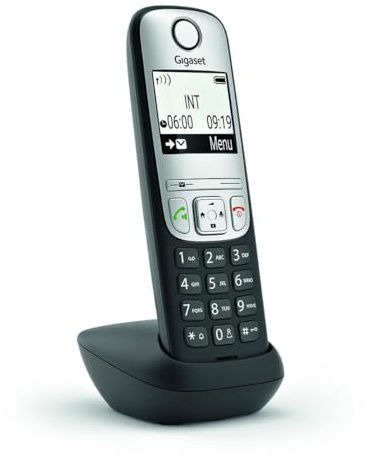 Gigaset A690Hx Analog/Dect Telephone Caller Id Black, Silver, S30852-H2870-B101