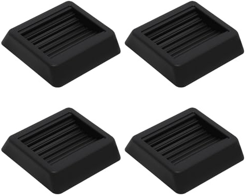 4 STK Möbeluntersetzer rutschfest, Bürostuhl Stopper Stuhlstopper | Gummi Rechteckig Stuhl Stopper Möbelräder, Rubber Furniture Coasters Wheels Stoppers für Alle Böden und Räder Sofas Bett