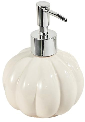 Kürbiskeisenspender Keramik Halloween Seifenspender mit Pumpenflock -Lotion -Flasche für Küchenspüle Badezimmer Arbeitsplatte Dekor und Urlaubszubehör