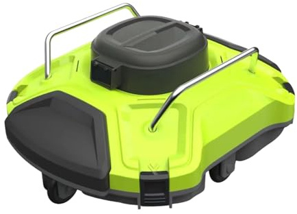 PRECISTECH Cordless Pool Vacuum Cleaner, 5000mAh Battery, 180 Minutes Runtime, Self-Parking & Clogging Warning, Smart Robotic Pool Cleaner for Above/In-Ground Pools(Green)