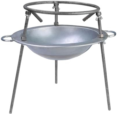 LRXFPIYF Tragbare Feuerstelle für Lagerfeuer, zum Kochen im Freien, für Garten, Terrasse oder Balkon – ideal zum Wandern, für Wohnmobile und für den Rasen, 46 cm X 35 cm X 40