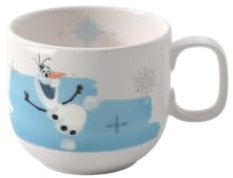 Villeroy & Boch - Disney Frozen Kinderbecher klein mit Henkel, Spülmaschinenfest, Mikrowellensicher, Tasse für Kinder Disney Olaf, Becher, Premium Porzellan
