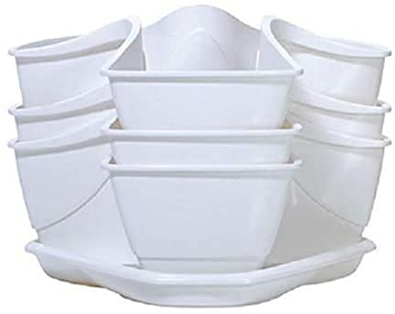 Giardino verticale pensile COUBI HERBAL 9L., dimensioni (mm) 295x295x880, colore Bianco