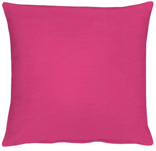 APELT Kissenhülle 4362 Farbe 31, modisch und zeitloser Kissenbezug, hochwertige und schicke Unifarbene Zierkissenhülle in Pink, Größe 40 x 40 cm