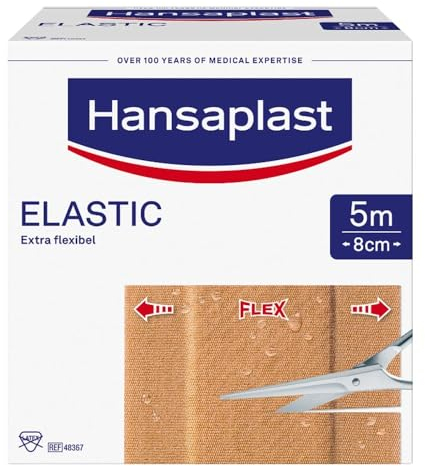 HANSAPLAST Elastic Pflaster 8 cmx5 m 1 St