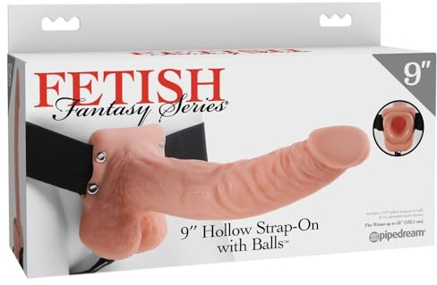 Pipedream Products Pipedream Fetish Fantasy 9 Hollow Strap On with Balls, Flesh